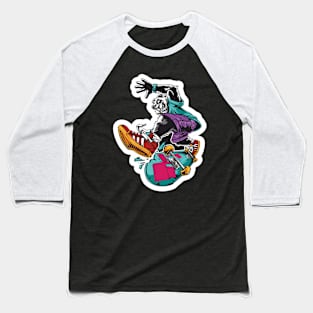 Skater panda Baseball T-Shirt